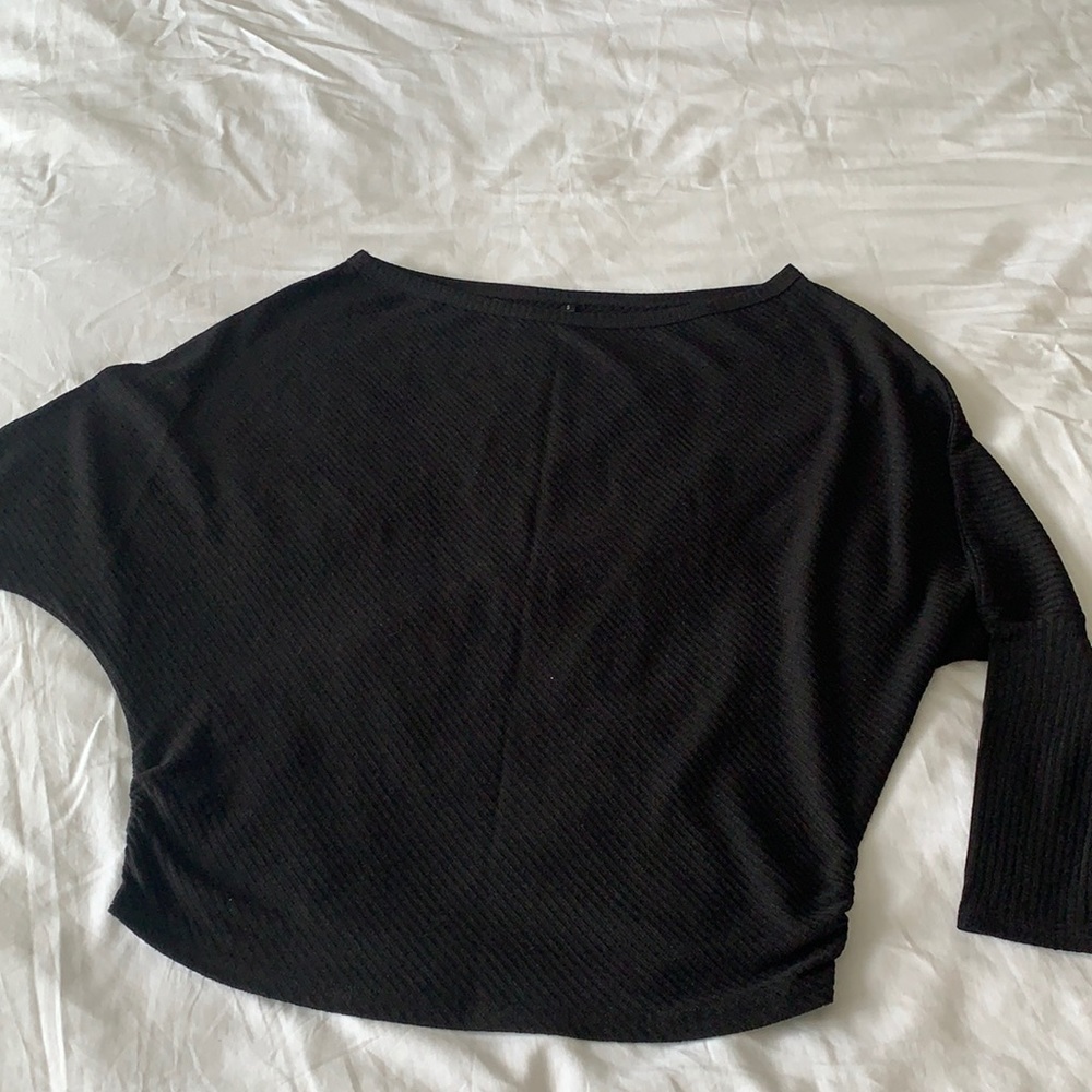 Black slouch top